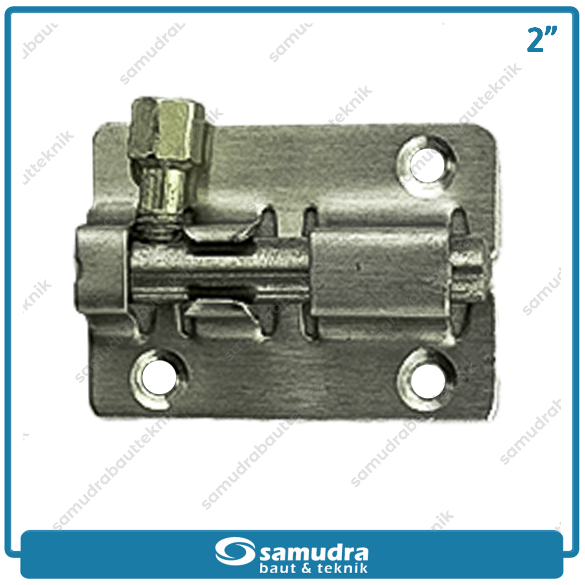 KTP Grendel Pintu Putih 2" Stainless SS304