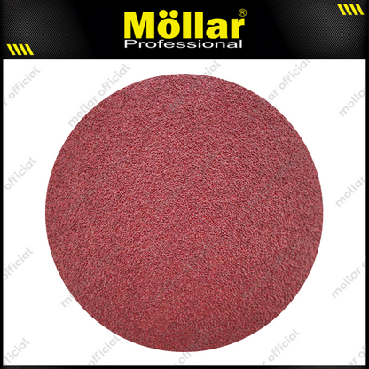 HSS Amplas Bulat No 60 Amplas Velcro Tempel Mata Gerinda 4 Inch - 50 Pcs