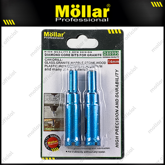MOLLAR D80990 Mata Bor Granit 14 mm Set 2 pcs / Diamond Core Bit