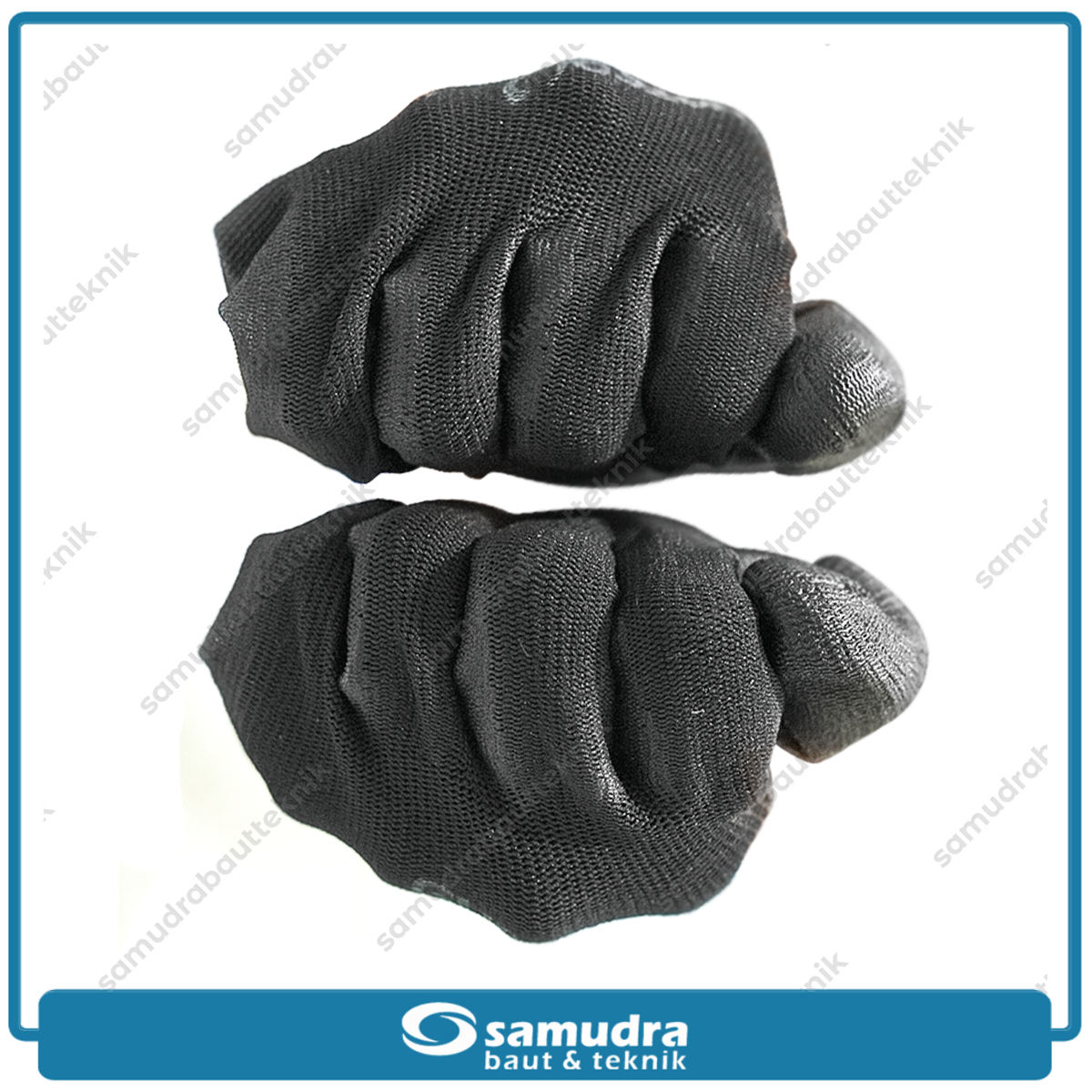 GUNTER SRNG-105 Sarung Tangan Safety PU (L) Hitam Hitam GT-1001