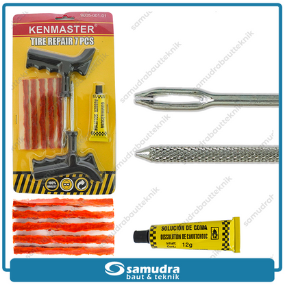 KENMASTER ALAT-002 Alat Tambal Ban Tubles Set Gagang Plastik CL-1009