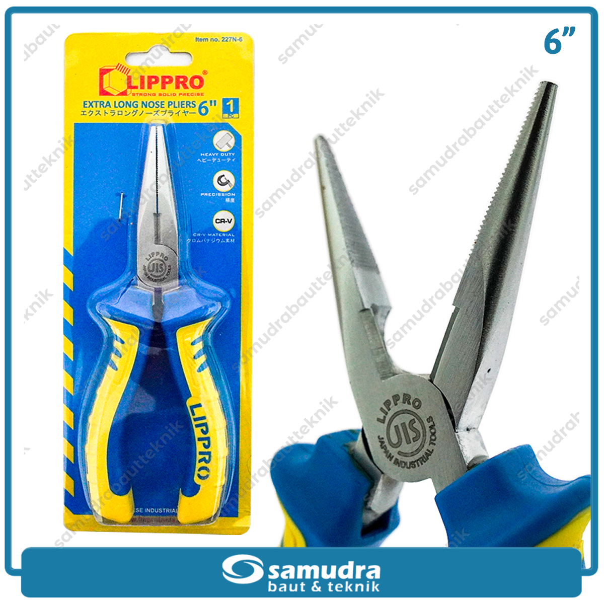 LIPPRO 227N-6 Tang Lancip 6"