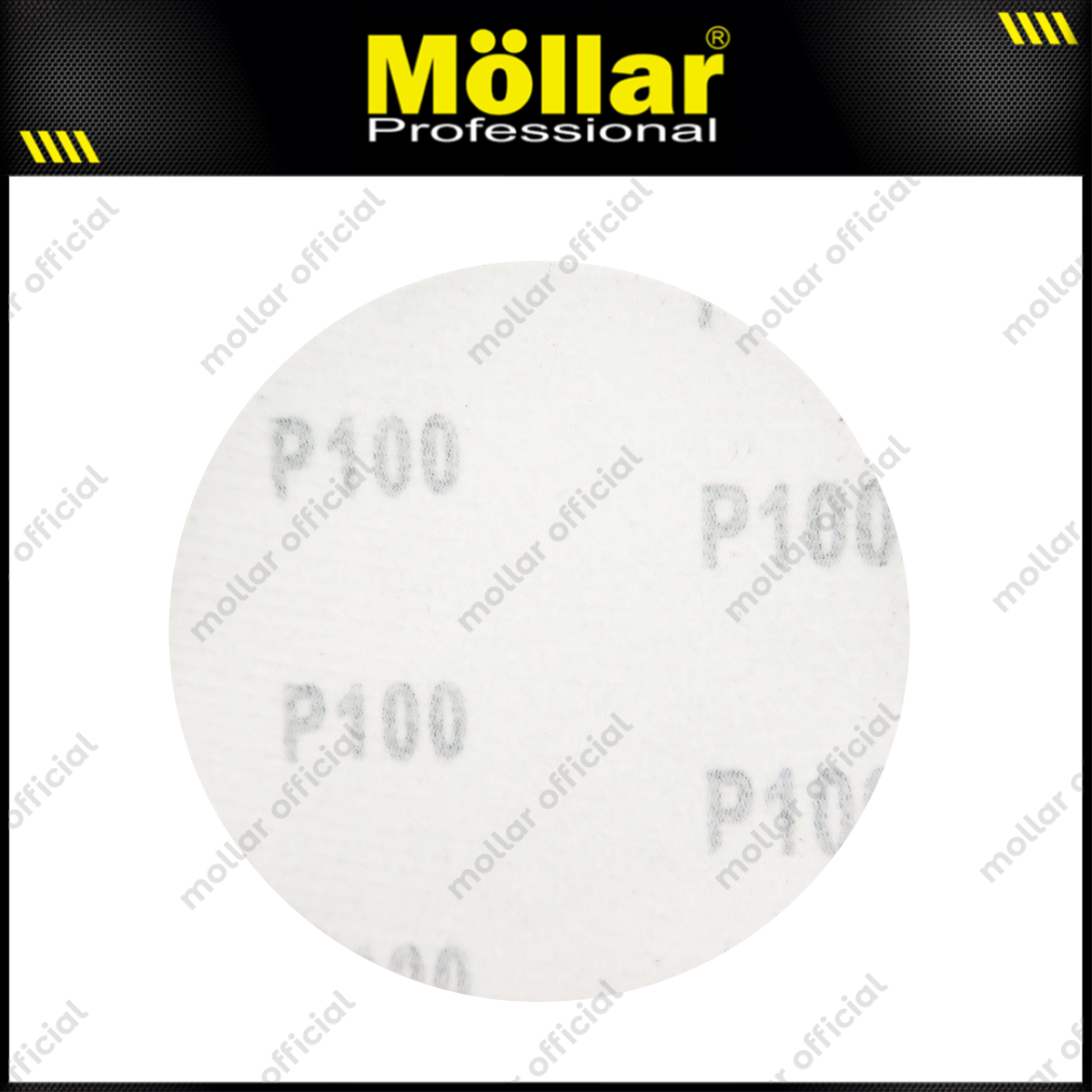 HSS Amplas Bulat No 100 Amplas Velcro Tempel Mata Gerinda 4 Inch - 100 Pcs