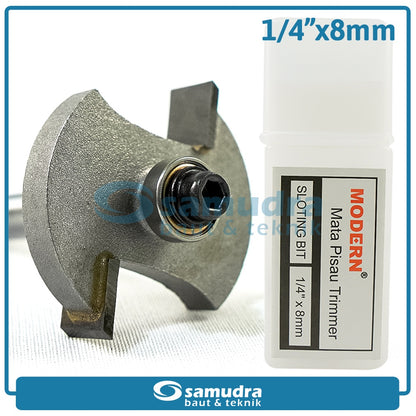 MODERN Mata Profil Sloting Bit 8 mm / Trimmer Bit 1/4"