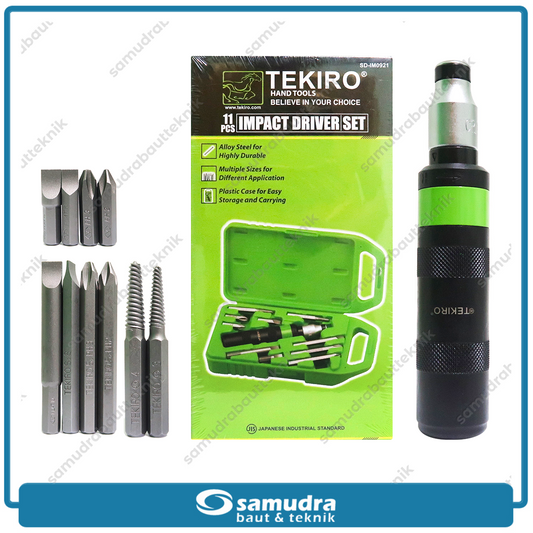 TEKIRO SD-IM0921 Obeng Ketok Set 11 pcs Box Plastik