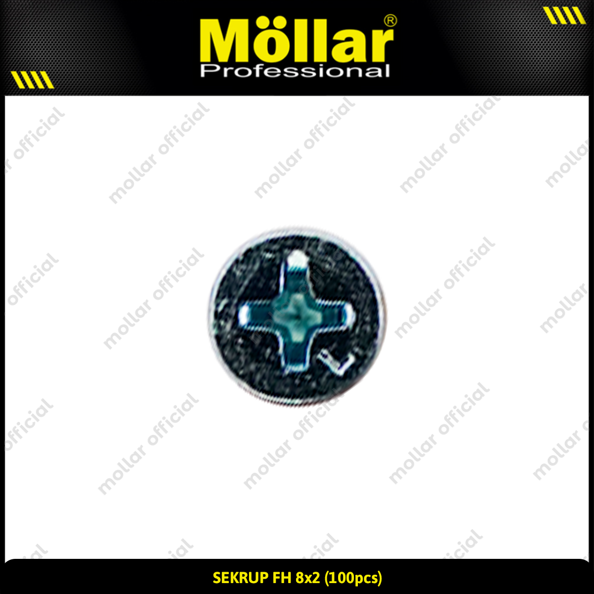 MOLLAR 93-060 Sekrup FH 8 x 2 - 100 pcs
