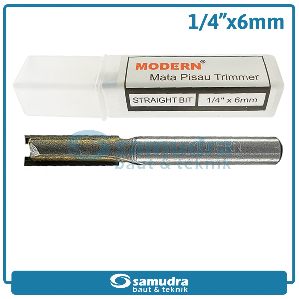MODERN Mata Profil Straight Bit 6 mm / Trimmer Bit 1/4"