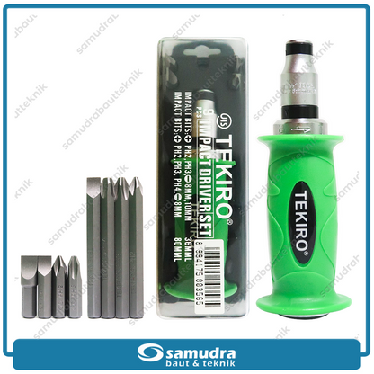 TEKIRO SD-IM0922 Obeng Ketok Set 9 pcs Box Plastik