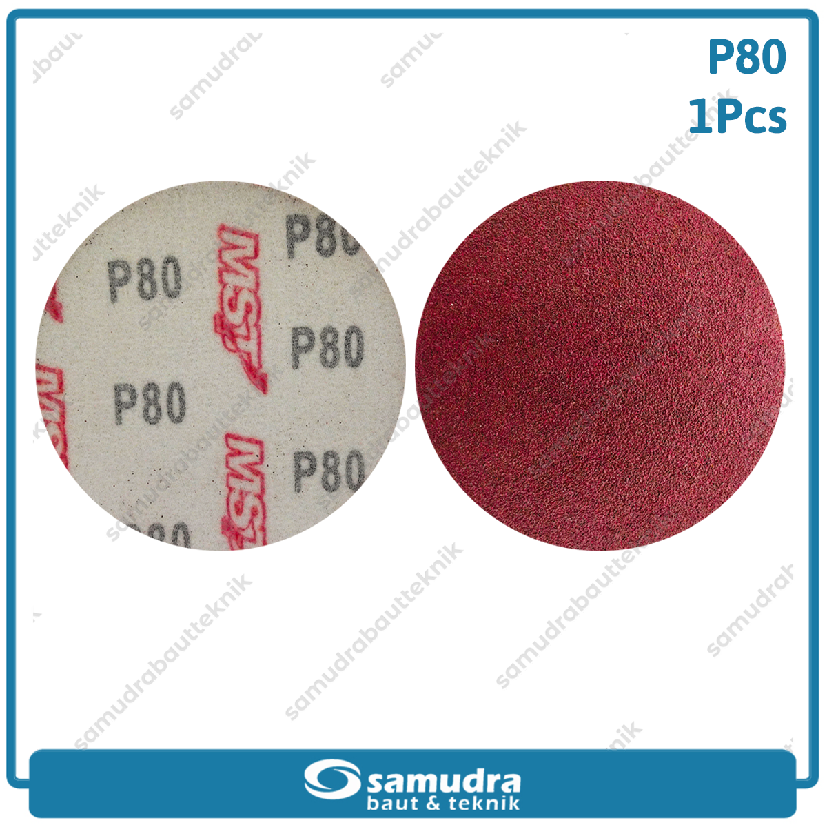 MST MST-YF-VS-408 Amplas Velcro Bulat No. 80 Mesin Gerinda 4"