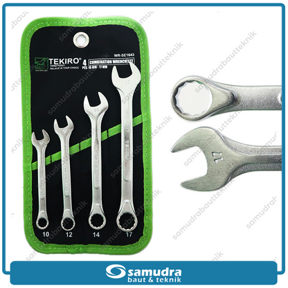 TEKIRO WR-SE1643 Kunci Ring Pas Set 4 pcs (10-17 mm)