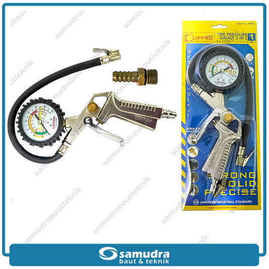 LIPPRO 9105 Inflator 3 in 1 200 psi / Alat Isi Angin