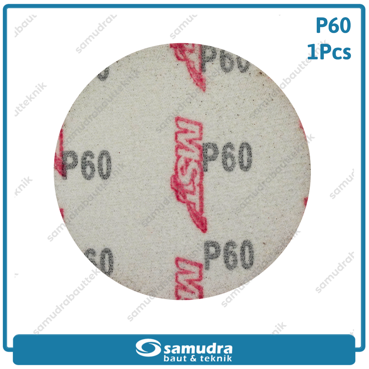 MST MST-YF-VS-406 Amplas Velcro Bulat No. 60 Mesin Gerinda 4"