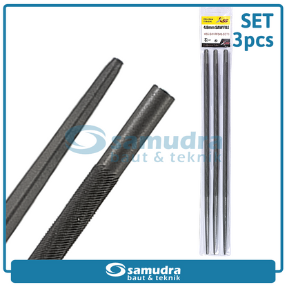K55 K55-SW-RF048-SET3 Kikir Chain Saw 4.8 mm Set 3 pcs