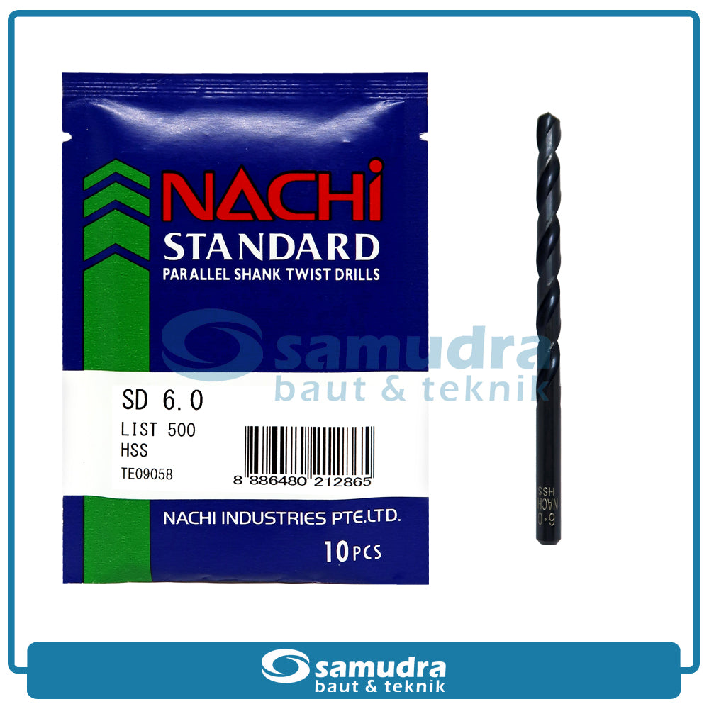 NACHI D500 Mata Bor Besi HSS 6 mm