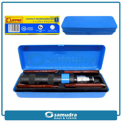 LIPPRO 138M-5 Obeng Ketok Set 5 pcs Box Kaleng