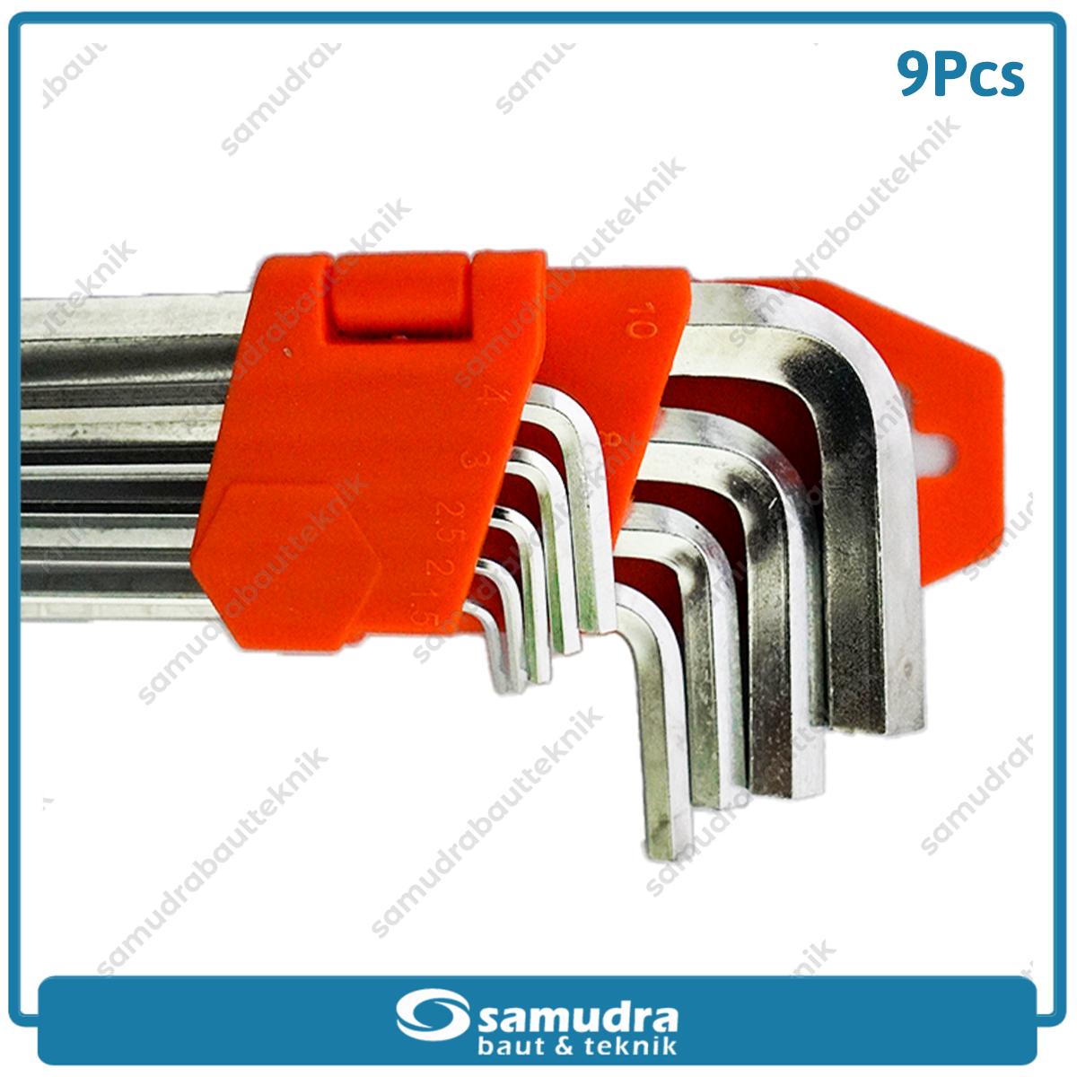 IZUMO Kunci L Set Panjang Ballpoint 9 Pcs 1.5-10 mm