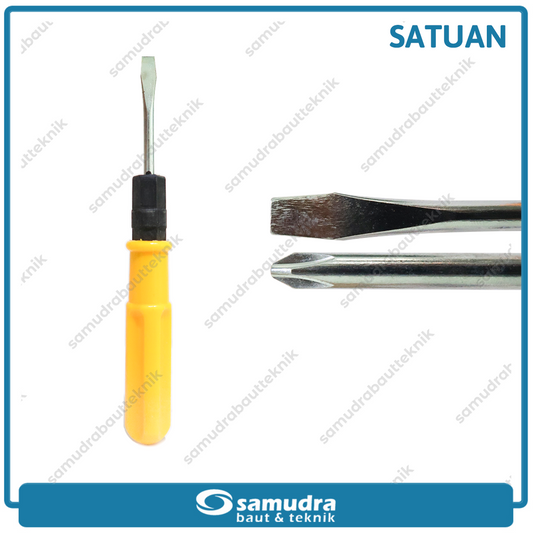 KTP SD-K364 Obeng 2 Way Gagang Plastik 3"