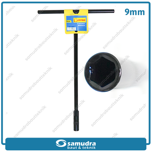 LIPPRO 886-9 Kunci Sok T Hitam 9 mm