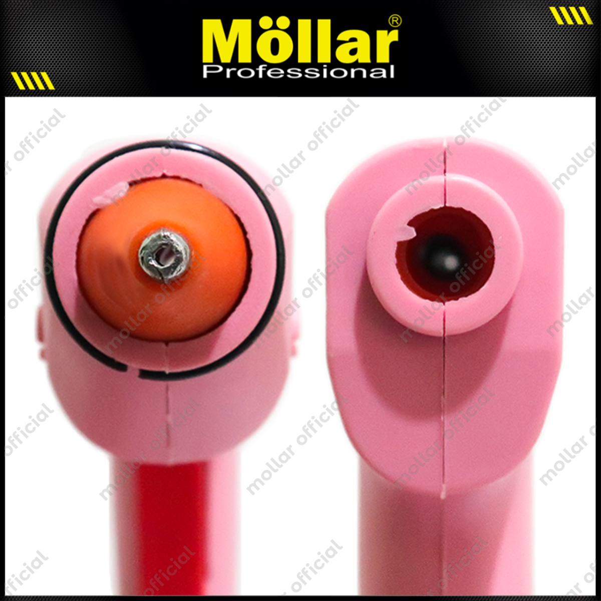 MOLLAR Mesin Lem Tembak Besar 80 Watt / Glue Gun - Pink