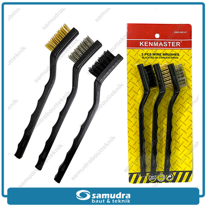 KENMASTER SIKT-011 Sikat Kawat Mini 7" Set 3 pcs