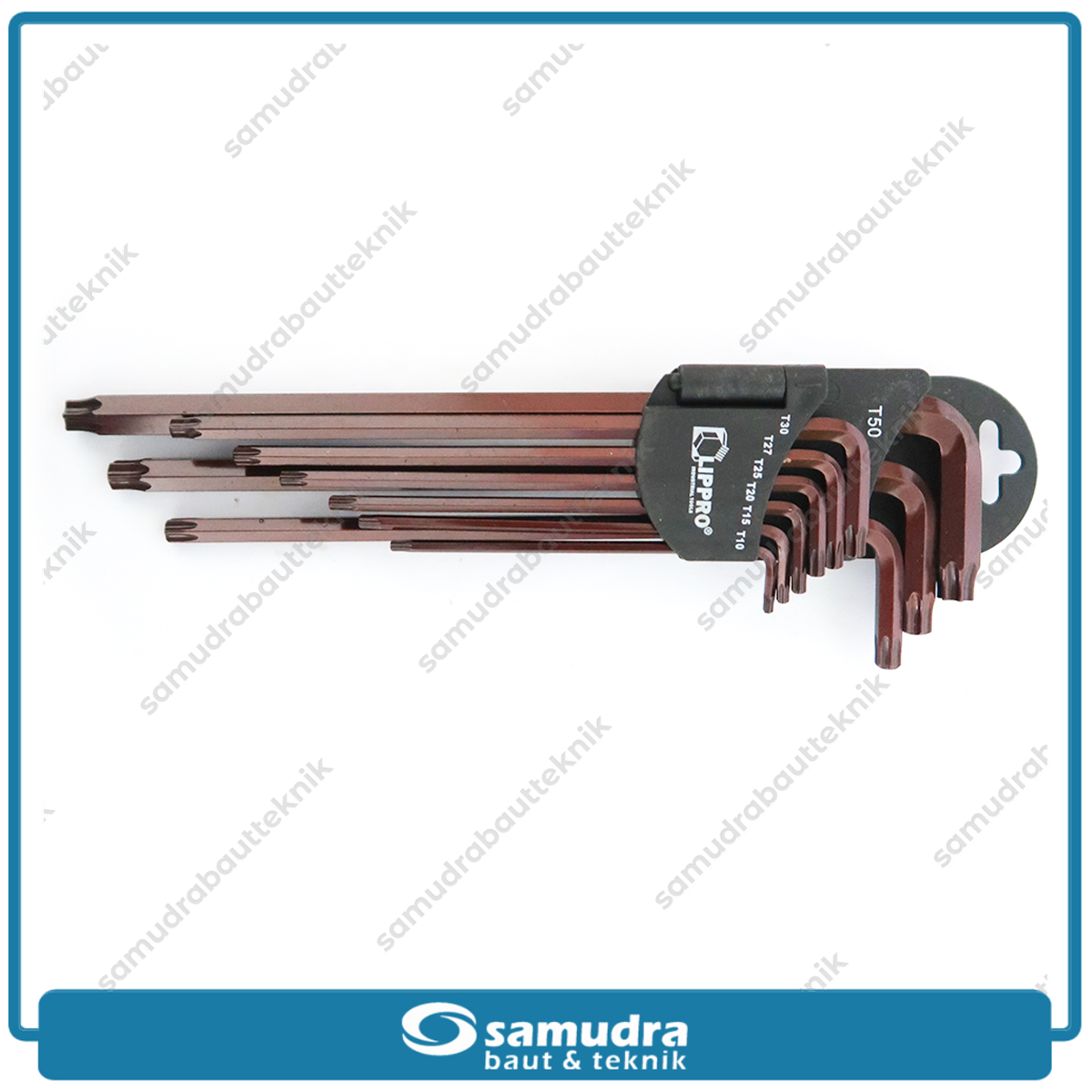 LIPPRO 163 Kunci L Set Panjang Extra Long Bintang 9 pcs T10-T50