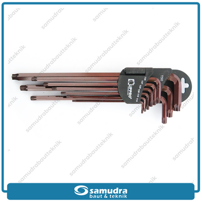 LIPPRO 163 Kunci L Set Panjang Extra Long Bintang 9 pcs T10-T50