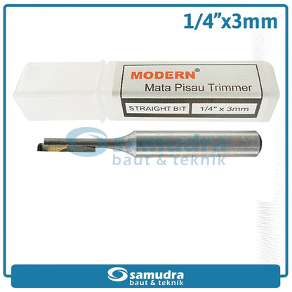 MODERN Mata Profil Straight Bit 3 mm / Trimmer Bit 1/4"