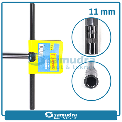 LIPPRO 886-11 Kunci Sok T Hitam 11 mm
