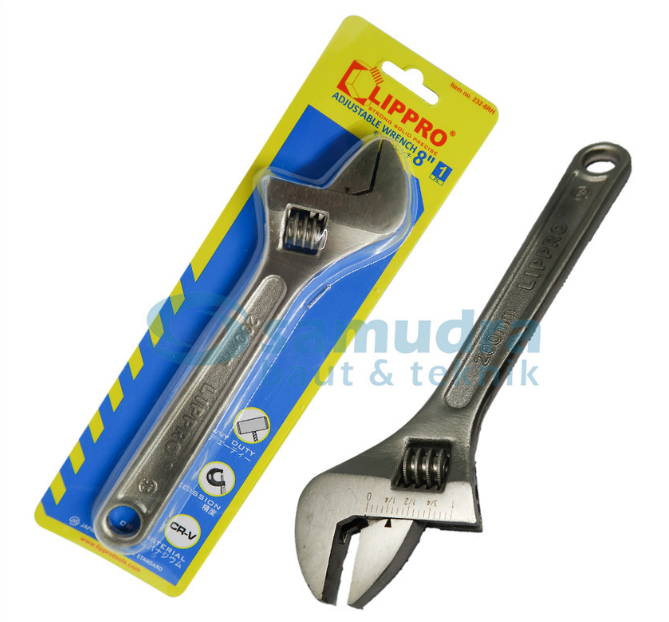 LIPPRO 232-8RH Kunci Bago 8" Ekonomis / Kunci Inggris Tipe Baru