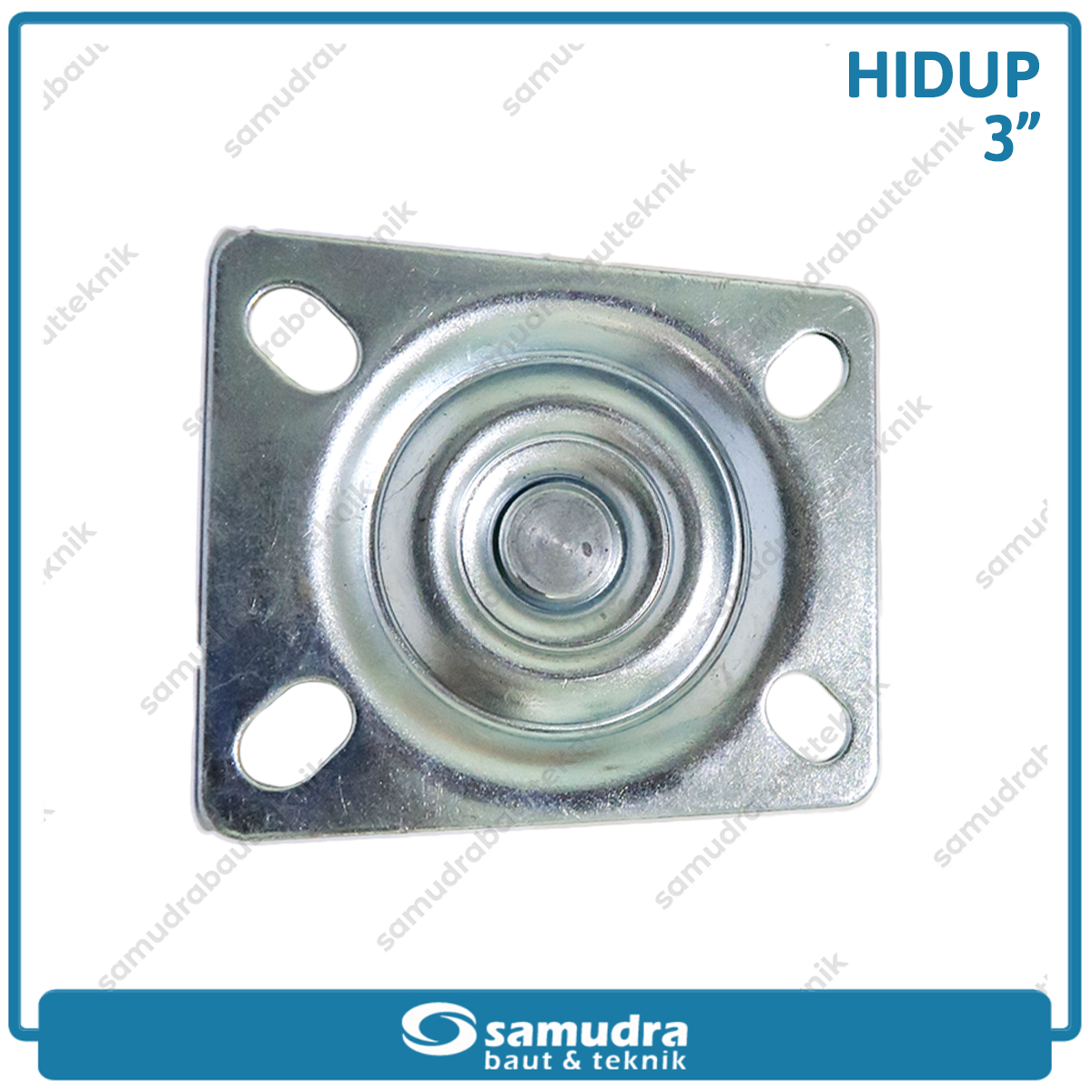 XANDER RODA-194 Roda Karet Hitam Hidup 3" - Satuan