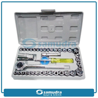KENMASTER KCSO-077 Kunci Sok Set 40 pcs Box Plastik