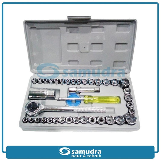 KENMASTER KCSO-077 Kunci Sok Set 40 pcs Box Plastik
