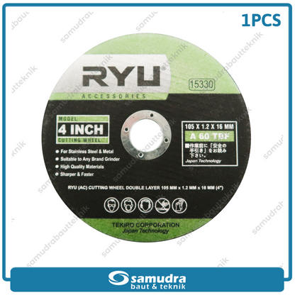 RYU AC-CW014 Mata Gerinda Potong Besi 4" / Cutting Wheel