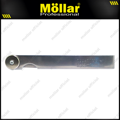 MOLLAR K17340 Feeler Gauge 17 Blades 0.02 mm - 1 mm