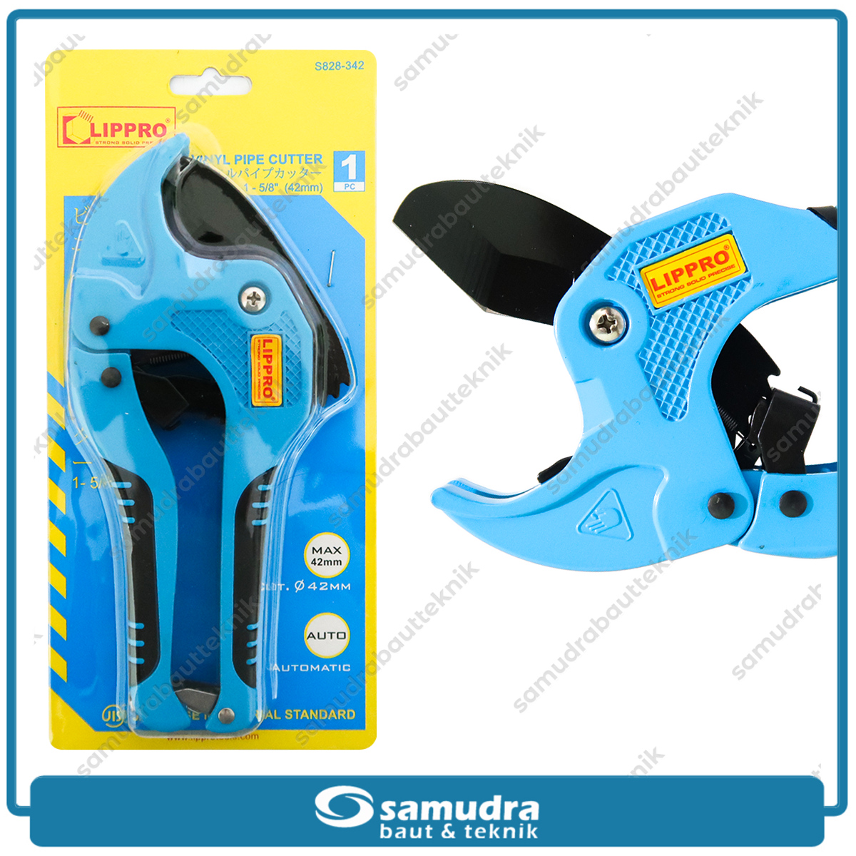 LIPPRO S828-342 Gunting Pipa PVC 3-42 mm