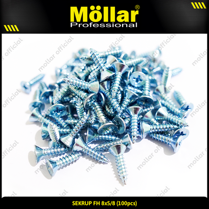 MOLLAR 93-054 Sekrup FH 8 x 5/8 - 100 pcs
