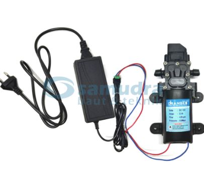 [PAKET] ORANGE Dinamo Sprayer Pompa Air Cuci Motor Steam & Adaptor 12v