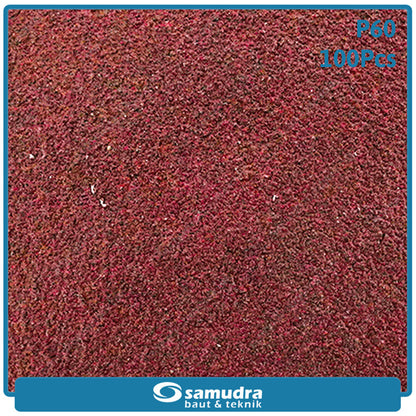 MST 100 Pc No. 60 Amplas Bulat Velcro Tempel Mata Gerinda Disc 4 Inch