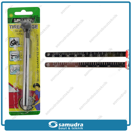 SELLERY 56-605 Alat Ukuran Angin Pensil / Tire Gauge