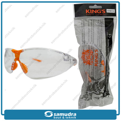 KINGS KY8811 Kacamata Safety Bening