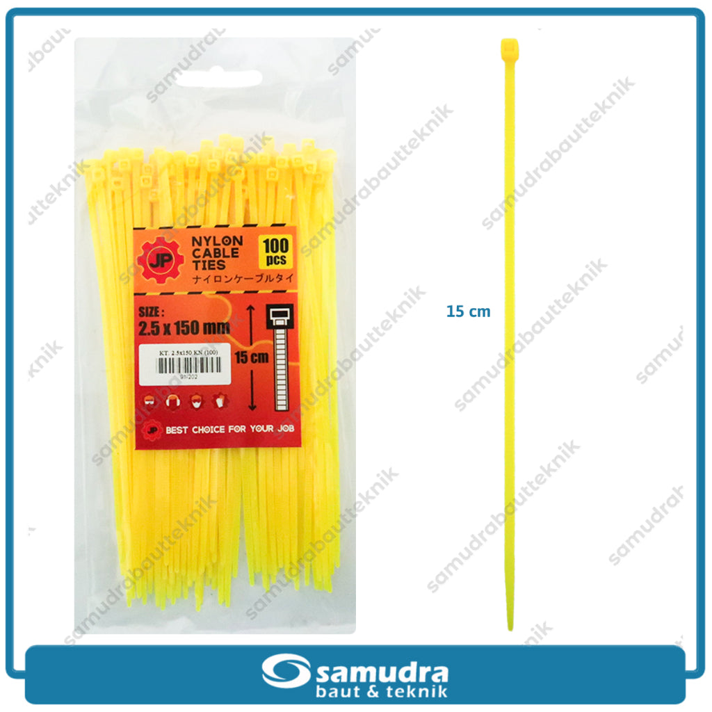 JP Kabel Ties Kuning 2.5 x 150 mm - 100 pcs