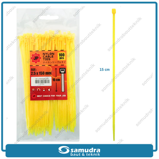 JP Kabel Ties Kuning 2.5 x 150 mm - 100 pcs