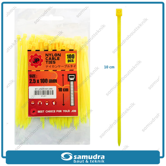 JP Kabel Ties Kuning 2.5 x 100 mm - 100 pcs
