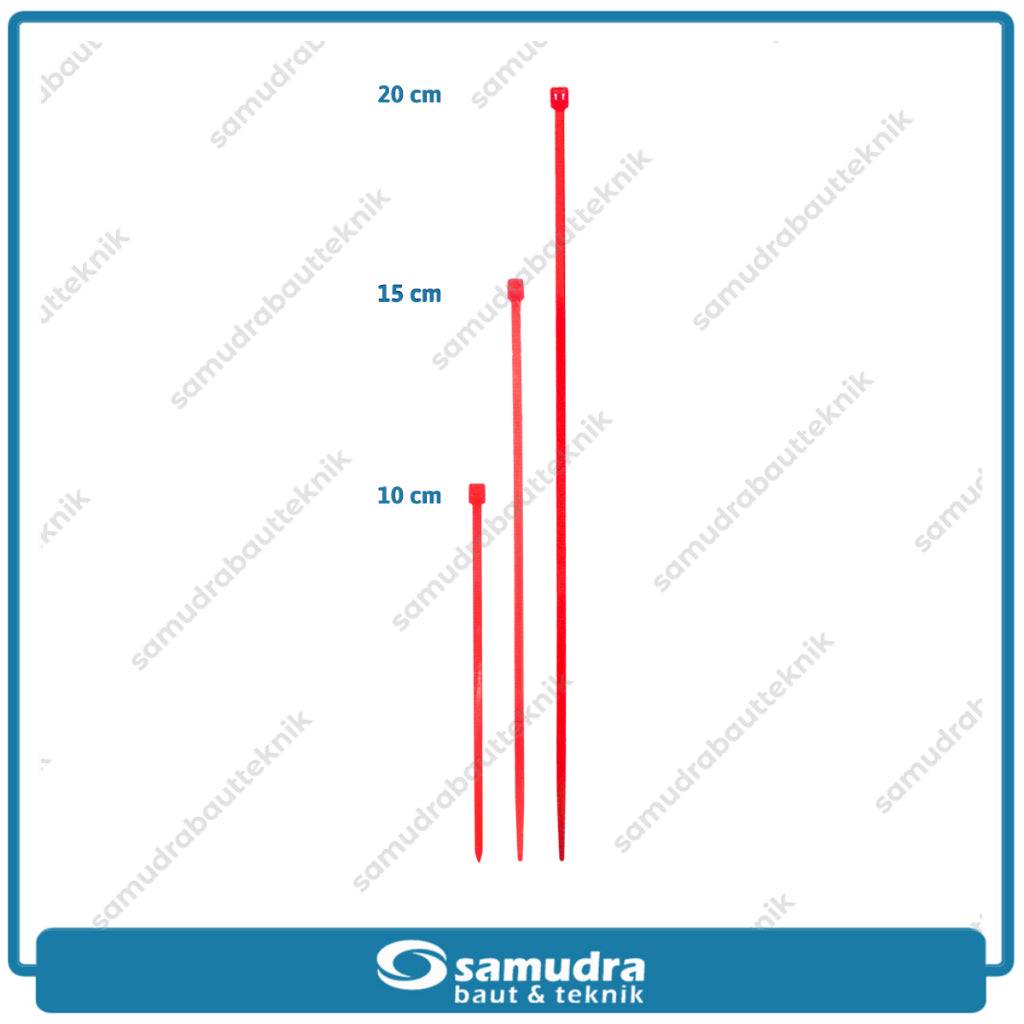 JP Kabel Ties Merah 2.5 x 200 mm - 100 pcs