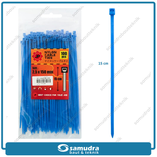 JP Kabel Ties Biru 2.5 x 150 mm - 100 pcs