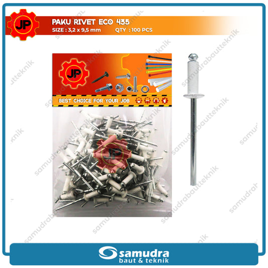 JP Paku Rivet Putih 435 - 100 pcs