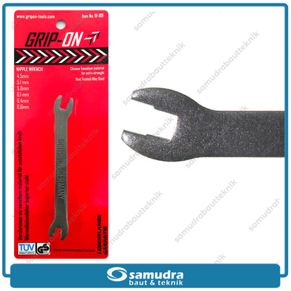GRIPON 19-301C Kunci Jari-Jari Bengkok 4.5 x 5.1 x 5.8 x 6.1 mm / Nipple Wrench