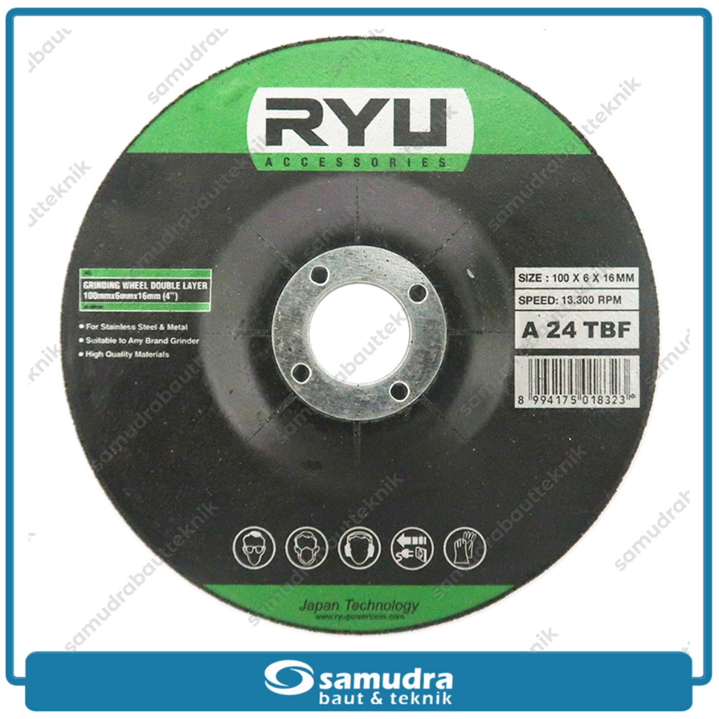 RYU AC-GW154 Mata Gerinda Poles Besi 4" / Grinding Wheel