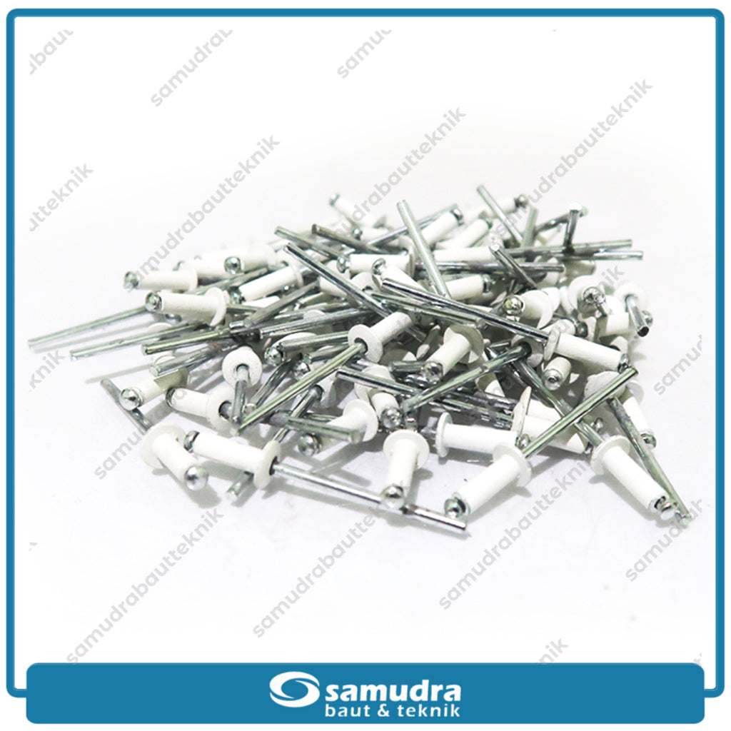 JP Paku Rivet Putih 435 - 100 pcs