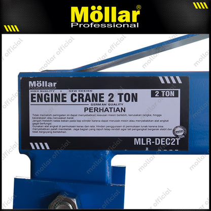 MOLLAR DEC2T Engine Crane 2 ton / Katrol Hidrolik